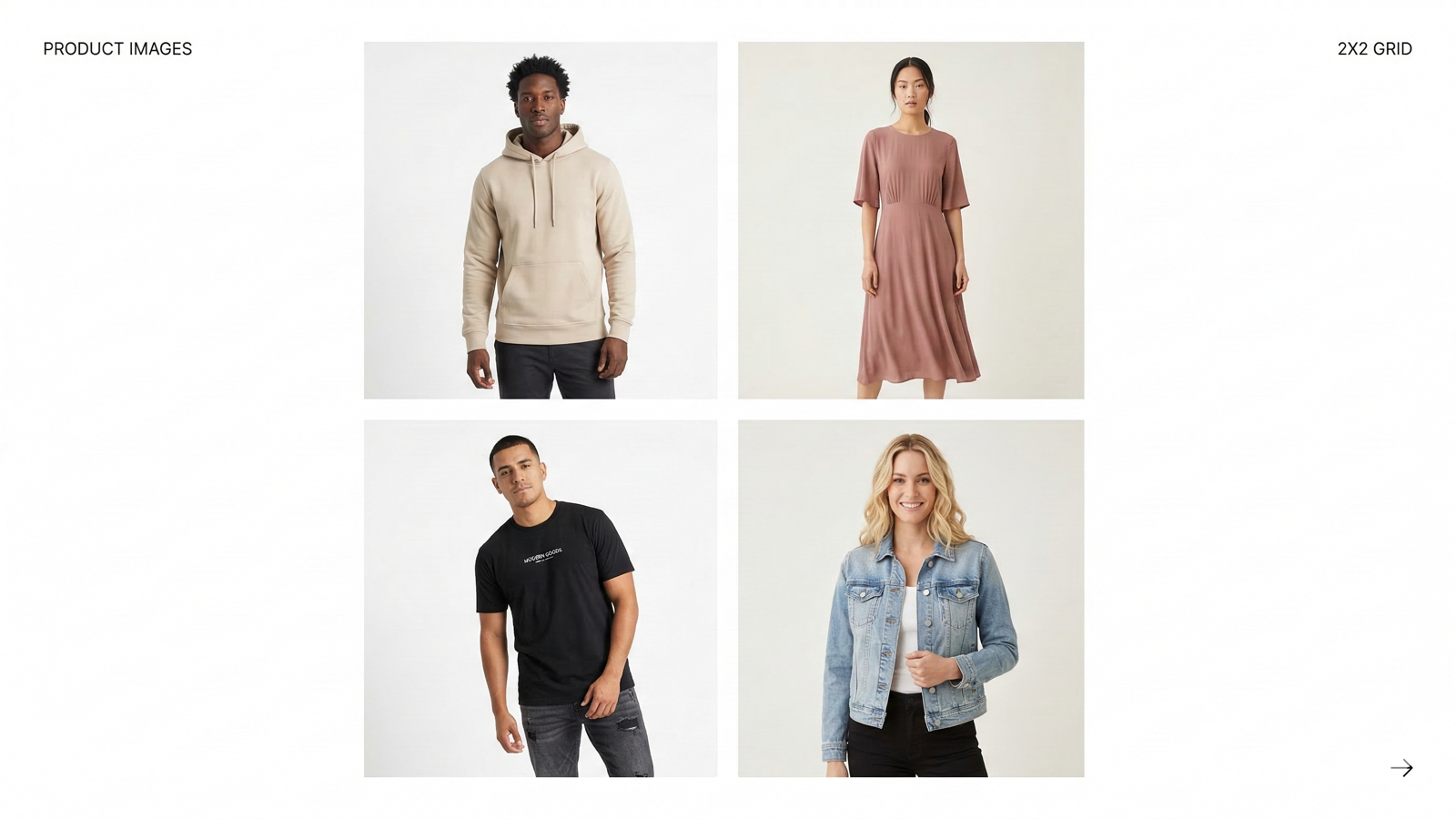 Custom brand model in a styled studio shot matching your aesthetic